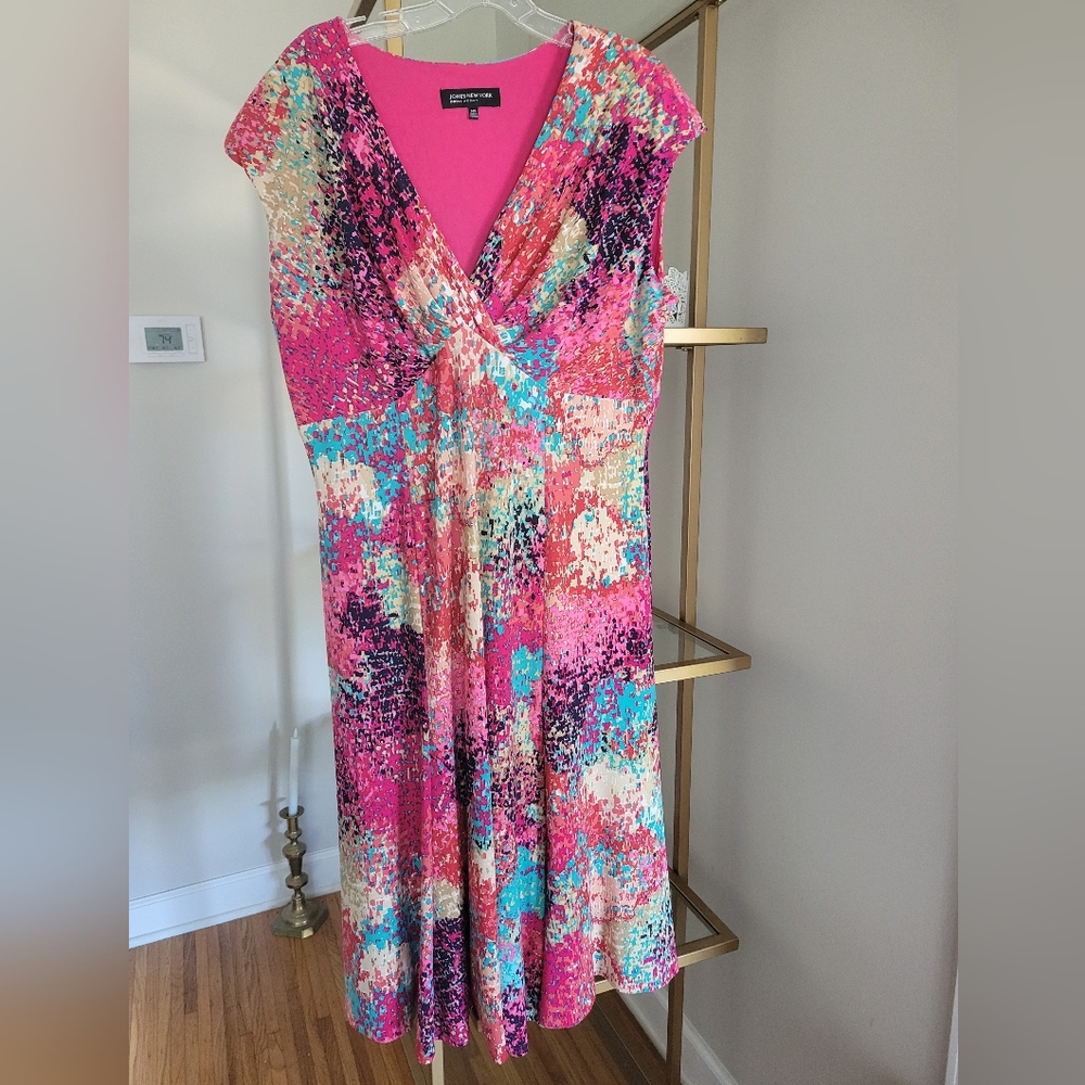 Multicolor Jones New York Dress 14W